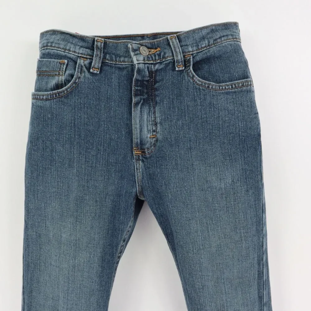 Wrangler Straight Leg Jeans Boys Size 16‎ Blue Cotton Blend Mid Rise